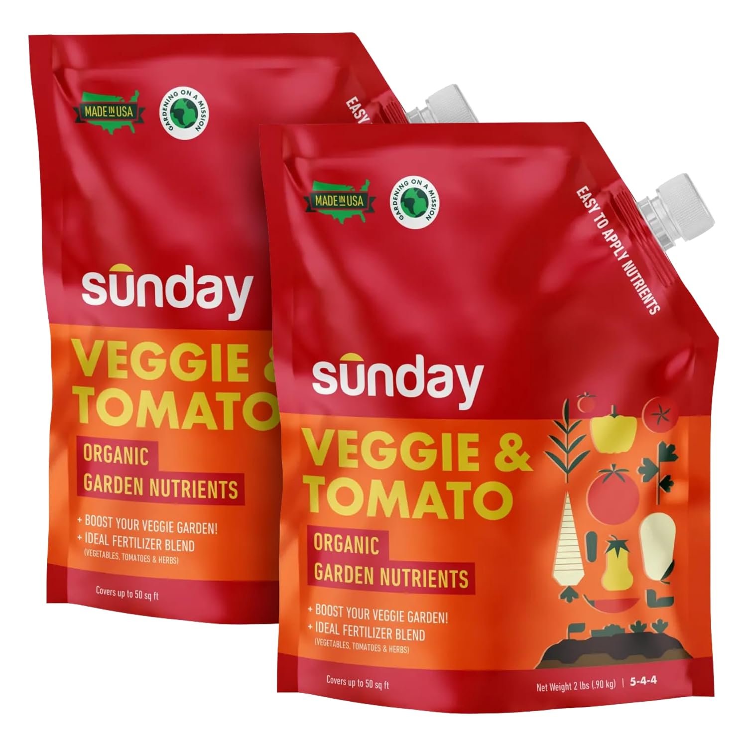 Plant food mix for vegetables